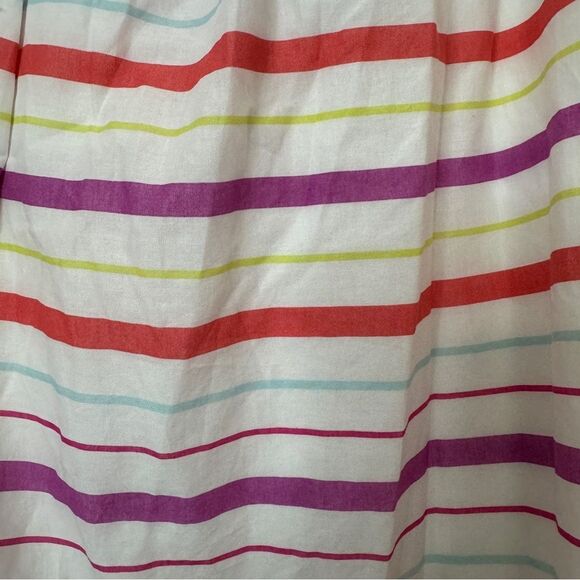 Janie and Jack Multicolor Stripes Cold Shoulder Dress, Size 6 - Picture 8 of 9